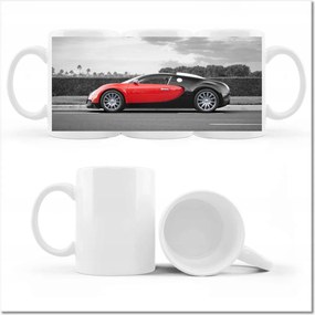 Sportautó mintás bögre