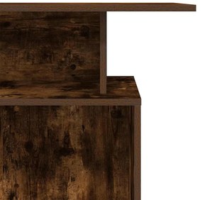 recepciós pult füstös tölgy 100x40x104 cm szerelt fa