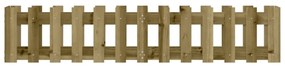impregnált fenyőfa kerti magaságyás kerítéssel 150x30x30 cm