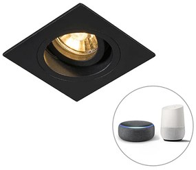 Okos beépített reflektor fekete négyzet alakú, beleértve a Wifi GU10-et - Chuck