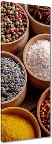 Vászonkép 40x100 Só Ánizs Fahéj kurkuma