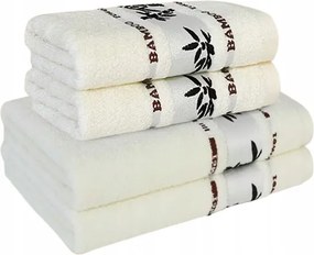 Vízlepergető Bambusz Törölköző Szett 4 Db 2x Fürdő 2x Wc