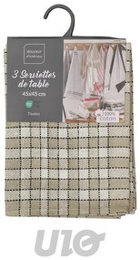Textil szalvéta szett 3 db-os Traditio – douceur d'intérieur