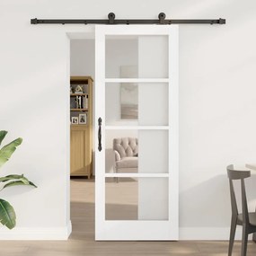 Csúszóajtó ORKDAL Fehér 78 x 202 cm Fa és fém