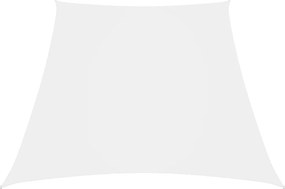 vidaXL fehér trapéz alakú oxford-szövet napvitorla 3/5 x 4 m