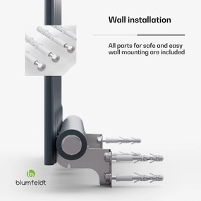 Blumfeldt Ontario, radiátor, 180 x 45, 1/2" oldalsó csatlakozó, falra szerelhető, 485 W