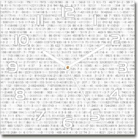 Óra edzett üvegből Bináris kód 30x30 cm