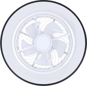 Brilagi-LED állítható lámpa ventilátorral LED/30W/230V 3000-6500K fekete+DO