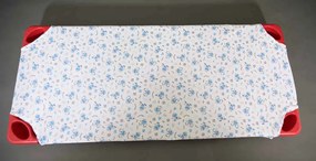 Moni ASTI Óvodai lepedő végnyomott 135x60cm FEHÉR BÉKA