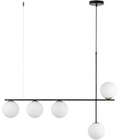 Csillár zsinóron SILIA 5xG9/12W/230V fekete