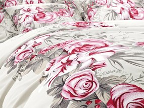 LILY ROSE szürke pamut ágyneműhuzat Ágyneműhuzat mérete: 70 x 90 cm | 140 x 200 cm