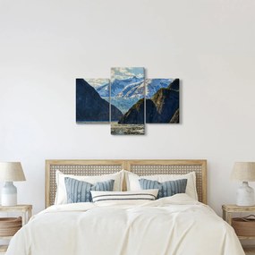 Tájkép hegyekkel (90x60 cm)