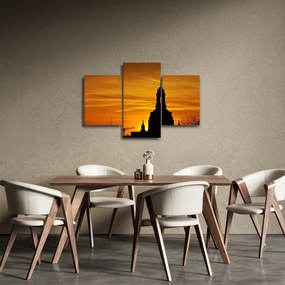Templom a naplementében képe (90x60 cm)