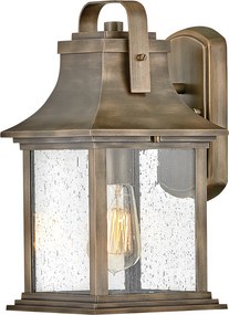 Quintiesse klasszikus vintage kültéri fali lámpa grant átlátszó braune patina elsqn-grant-s-bu IP44