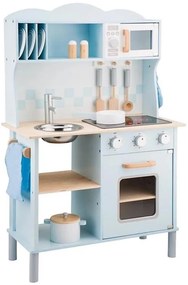 New Classic Toys - Fa konyha kiegészítőkkel világoskék