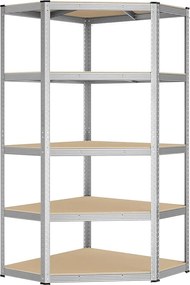 Sarokpolc 5 szint, nehézfém polc, garázs polc