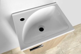Aqualine Aqualine, ZOJA / KERAMIA FRESH mosdó szekrény 40x50x32cm, platina tölgy, 51048DP