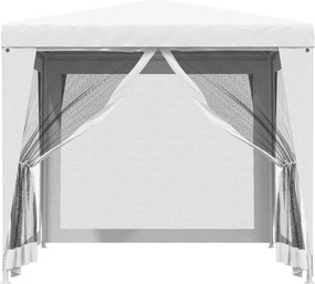 Fehér partisátor 4 hálós oldalfallal 2,5 x 2,5 m