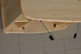 Tömör fenyő fenyő TV állvány nagy-ETB22353