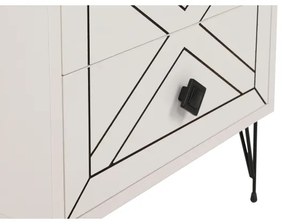 Éjjeliszekrény LUNA 50x55 cm fehér