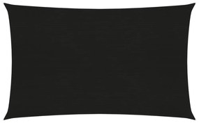 fekete HDPE napvitorla 160 g/m² 2 x 4,5 m