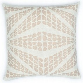 Akril pamut párnahuzat 50x50 Geometrikus liliom bézs