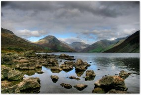 Poszterek 120x80 Nagy kövek a folyóban