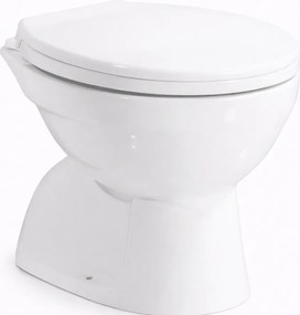 EUROPA || mélyöblítéses WC csésze ülőkével, kerámia, fehér, alsó kifolyású