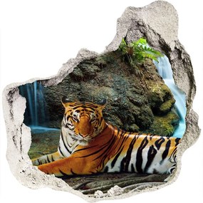 3d-s lyuk vizuális effektusok matrica Tigris vízesés nd-p-70563855