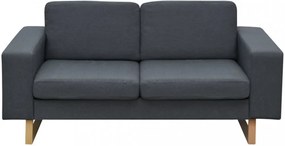 vidaXL 2 és 3 személyes sötét szürke kanapé szett