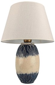 RAMZES asztali lámpa 1xE27/40W/230V bézs/kék