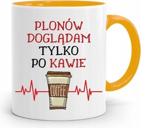 Gazdálkodóknak Sárga Bögre Kávé Után Ajándék fényképes nyomattal