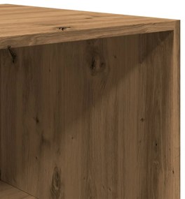 kézműves tölgy színű szerelt fa ruhásszekrény 100 x 50 x 200 cm