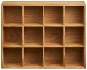 Natúr színű többszintes fali polc tölgyfa dekorral 11 cm Soria – House Nordic