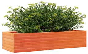viaszbarna tömör fenyőfa kerti virágláda 110x40x23 cm