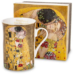 Porcelán bögre többszínű 10x10x7,5 cm Klimt: A csók