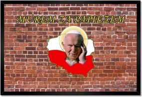 Plakátok keretben 60x40 Fal a pápa mögött