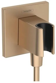 Hansgrohe FixFit E vakolat alatti kivezetés visszacsapó szeleppel csiszolt bronz 26889140