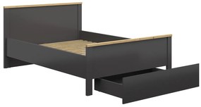 Franciaágy 140 cm Hesen LOZ1S/140 (grafit + artisan tölgy). 1062511