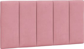 rózsaszín bársony fejtámla párna Hanko 100 cm