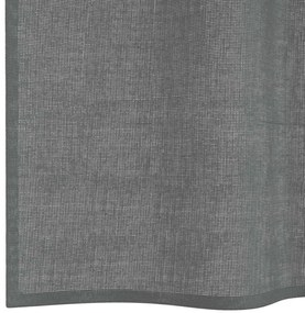 2 db sötétszürke fátyolfüggönyök rojtokkal 140x245 cm