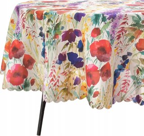 Abrosz Foltálló Ovális 120X330 CM Fehér Virágos Rét Ovális