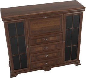 vitrines szekrény bárszekrénnyel, samoa king, KORA KK7