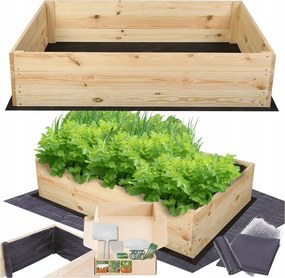 Magasított ágyás impregnáló zöldséges láda virágtartó 27x120x90