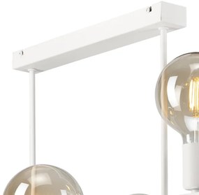 Csillár rúdon ASTRID 6xE27/60W/230V fehér