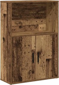 vidaXL antik fa színű szerelt fa könyvespolc 60x24x85 cm