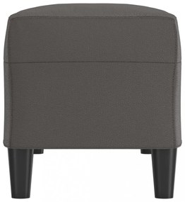 vidaXL szürke műbőr pad 100 x 35 x 41 cm