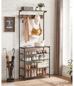 Álló fogas NAVOR barna/fekete