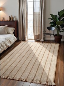 Krémszínű kézi szövésű juta szőnyeg 160x230 cm Harvest Sierra – Elle Decoration