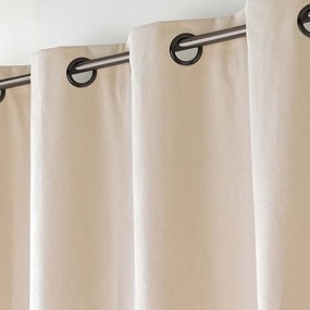 Bézs bársony függöny 140x260 cm Olympe – douceur d'intérieur